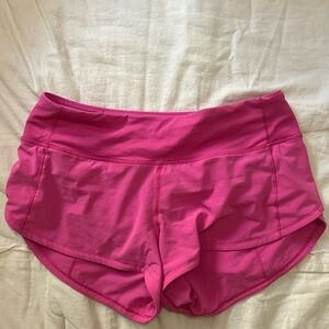 SONIC PINK Lululemon speed ups; size 4, 2.5 inch.